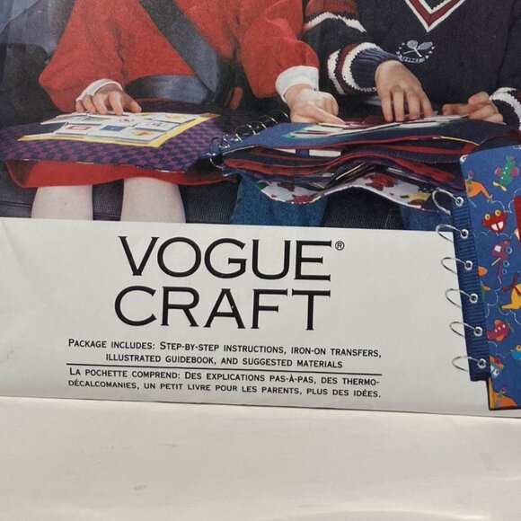 1990s Vogue Craft 1177 Games To Go 14" Fabric Travel Game Book Sewing Pattern FF - Picture 3 of 6